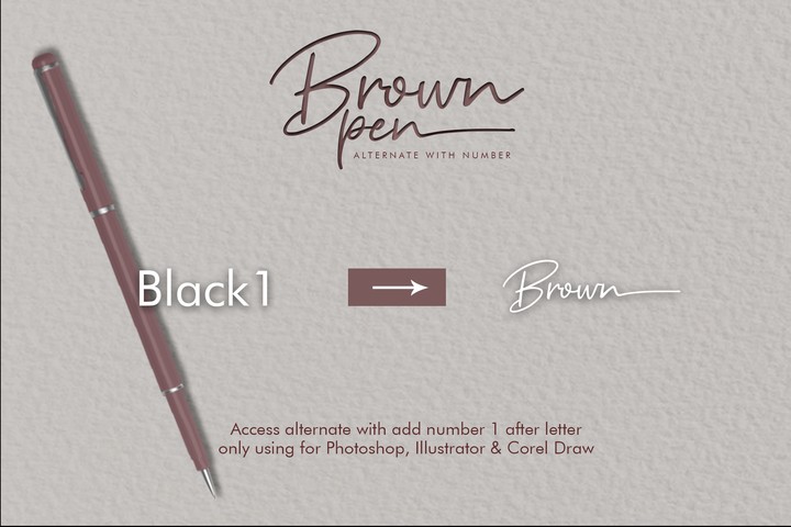 Brown Pen